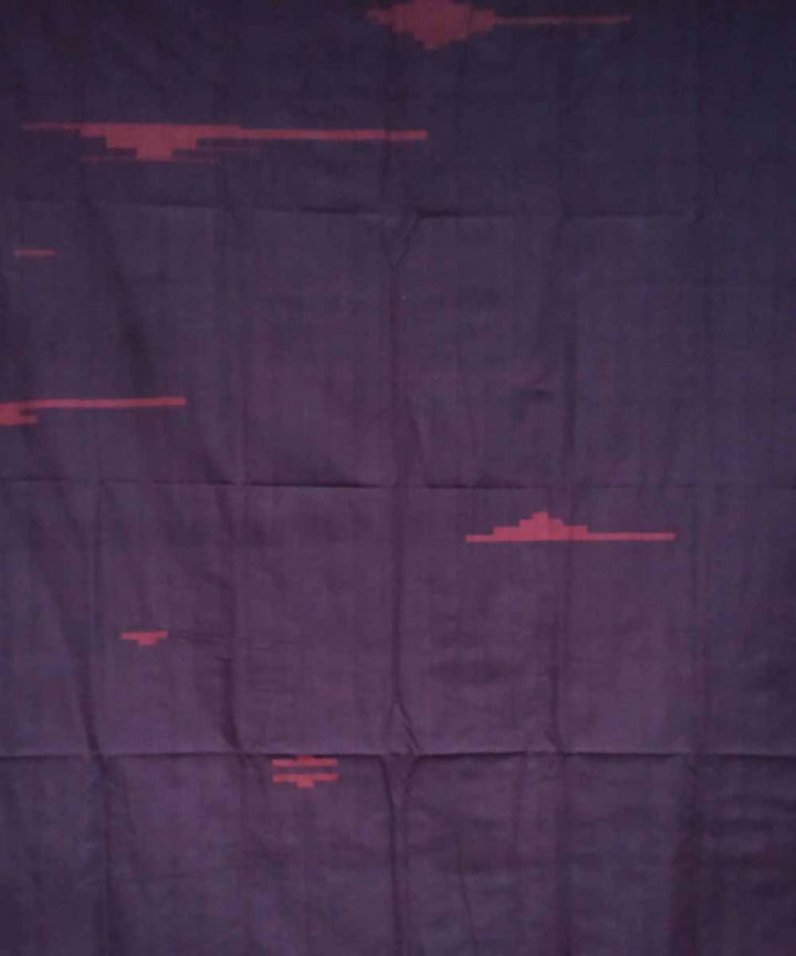 Black Maroon Natural dye Handwoven Kotpad Cotton Saree