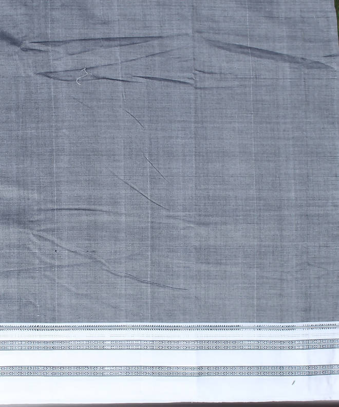 grey handwoven gomi dadi border ilkal saree