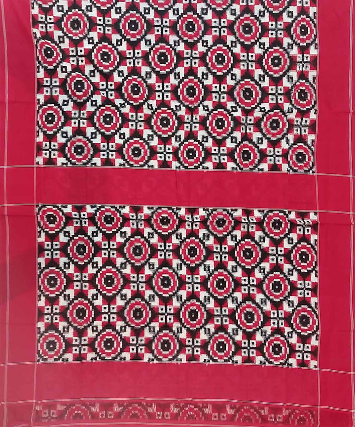 Multicolor handloom cotton double ikat pochampally saree