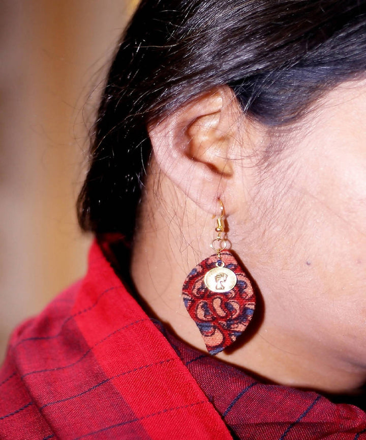 Paisley rosette keri shaped earrings