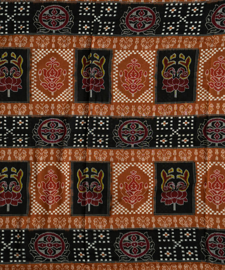 Bole black handloom cotton sambalpuri saree