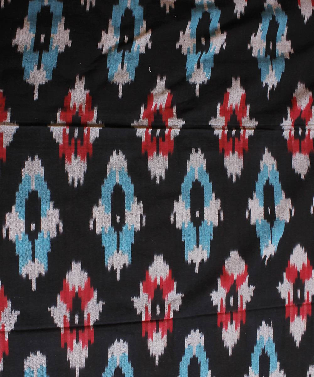 Handloom Ikkat Cotton Bedsheet In Multicolors