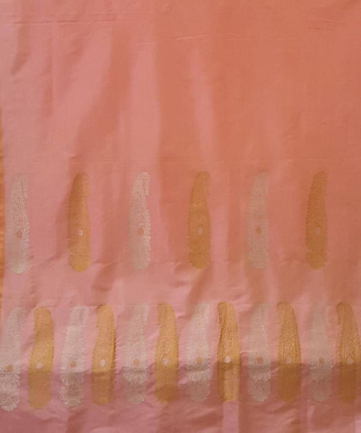 Baby pink assam handloom silk kurta material (2.5m per qty)