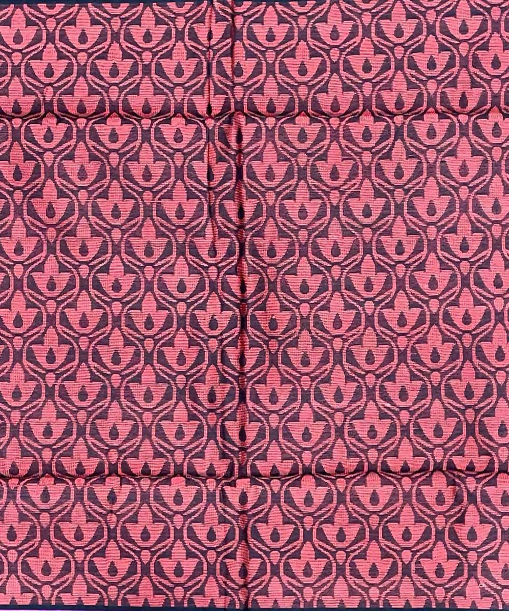 Purple maroon handwoven striped tussar silk saree