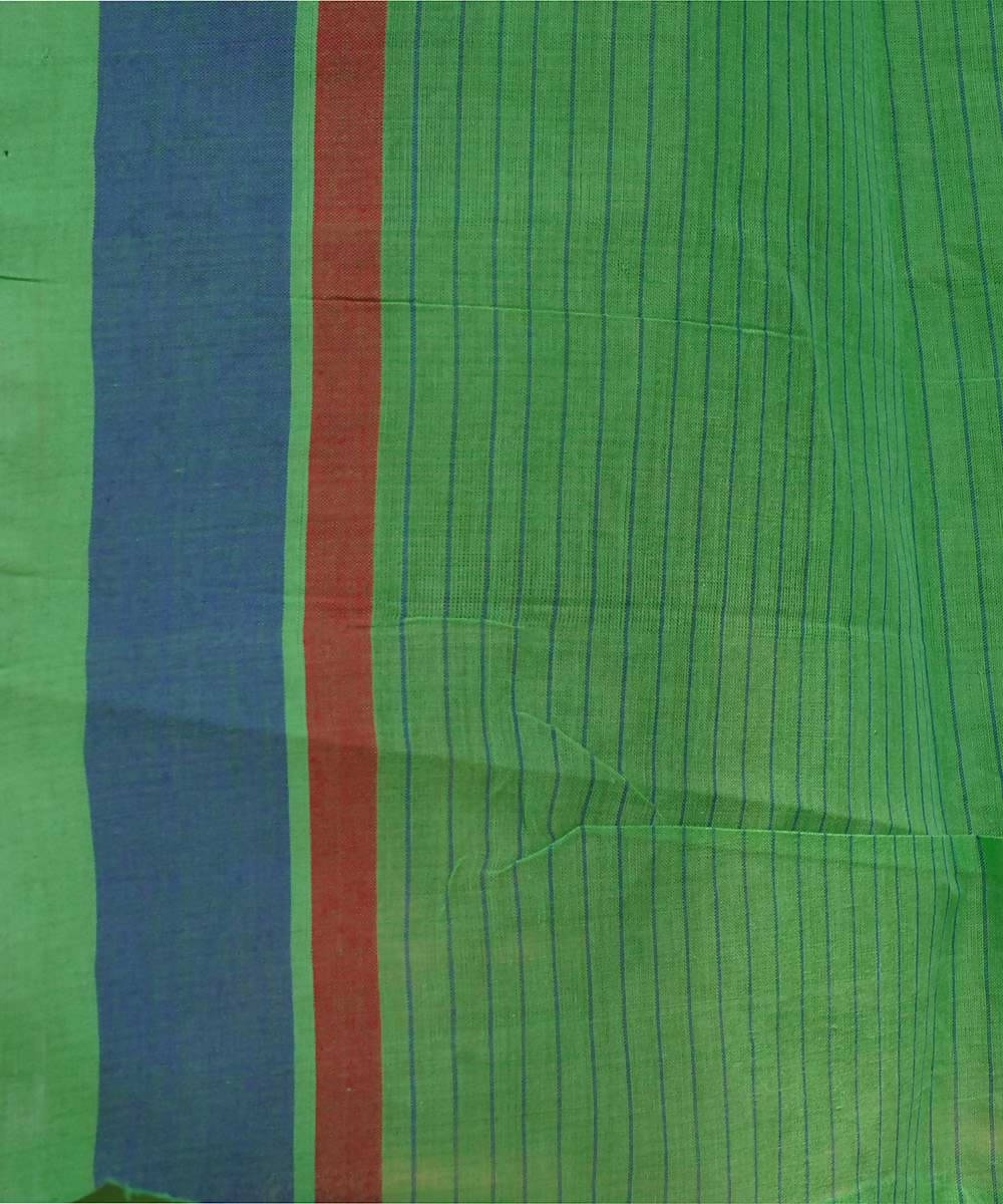 Light Green Cotton Handwoven mangalagiri saree