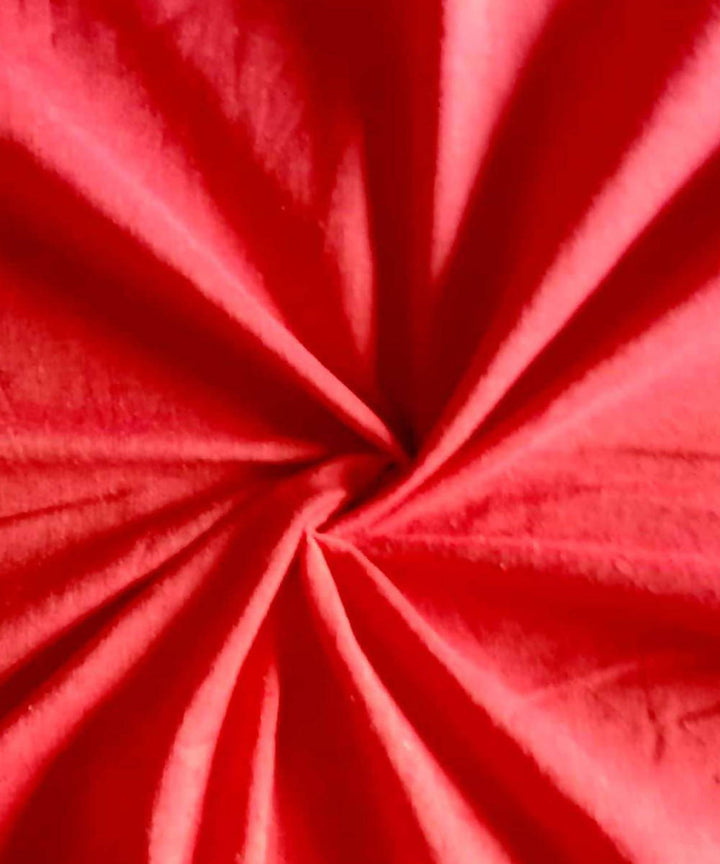 Red pink handspun handwoven cotton fabric (2.5m per qty)