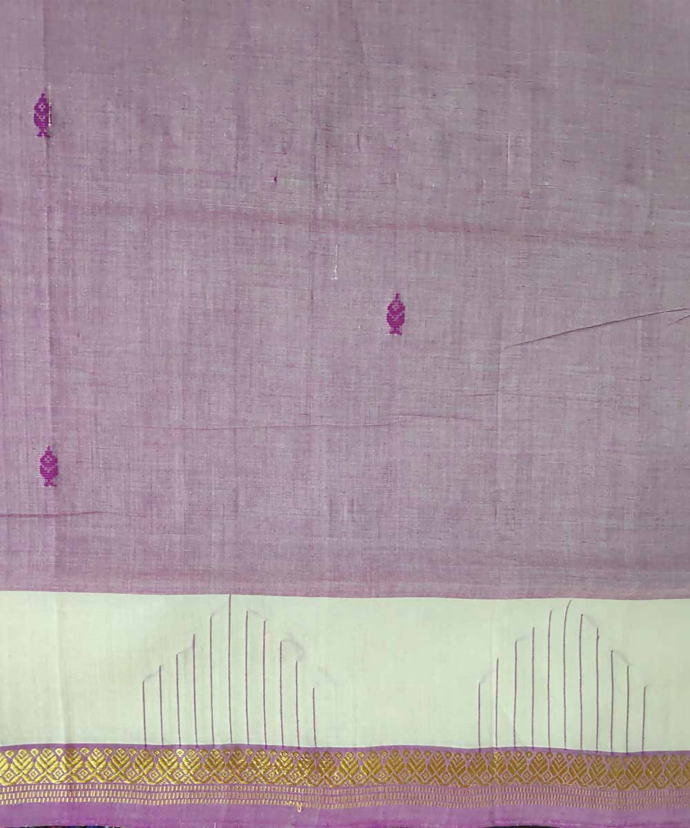 Light powder pink handloom cotton venkatagiri saree