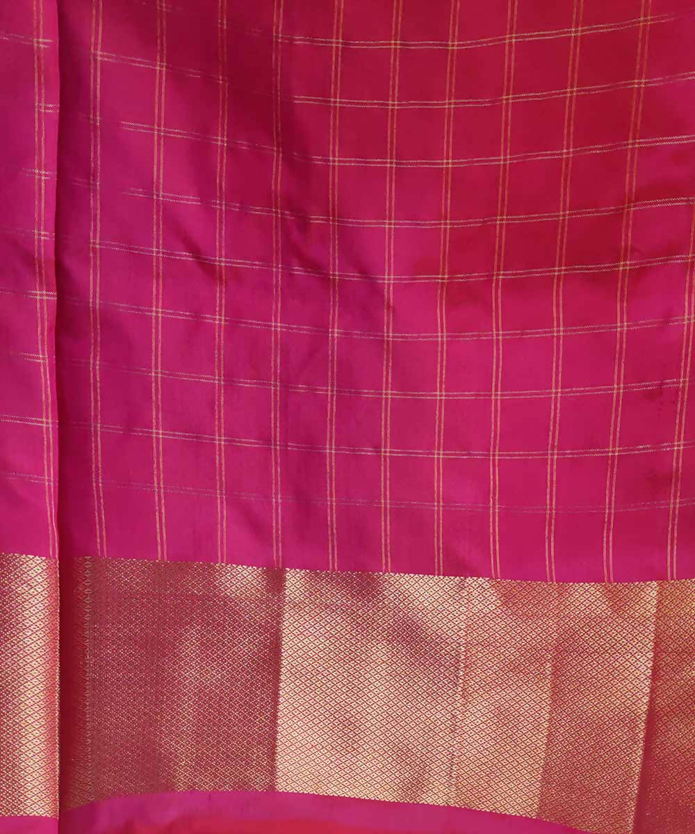 Bitter lime yellow pink handloom silk pochampally ikat saree