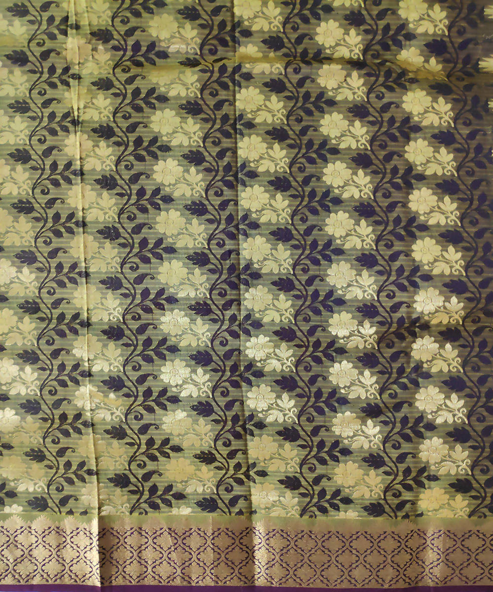multicolor handwoven venkatagiri brocade silk saree