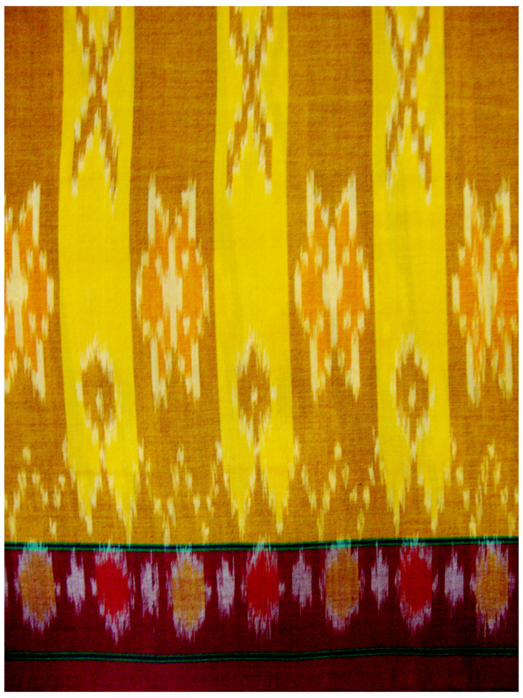 TandD Ikkat Merc. Cotton saree