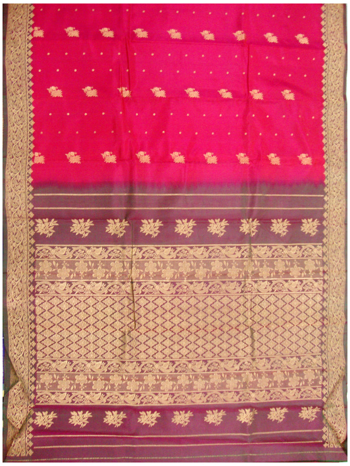 Kotthakota Pure Silk Saree Scarlet shade