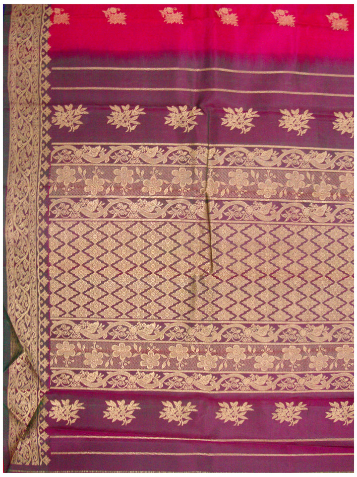 Kotthakota Pure Silk Saree Scarlet shade