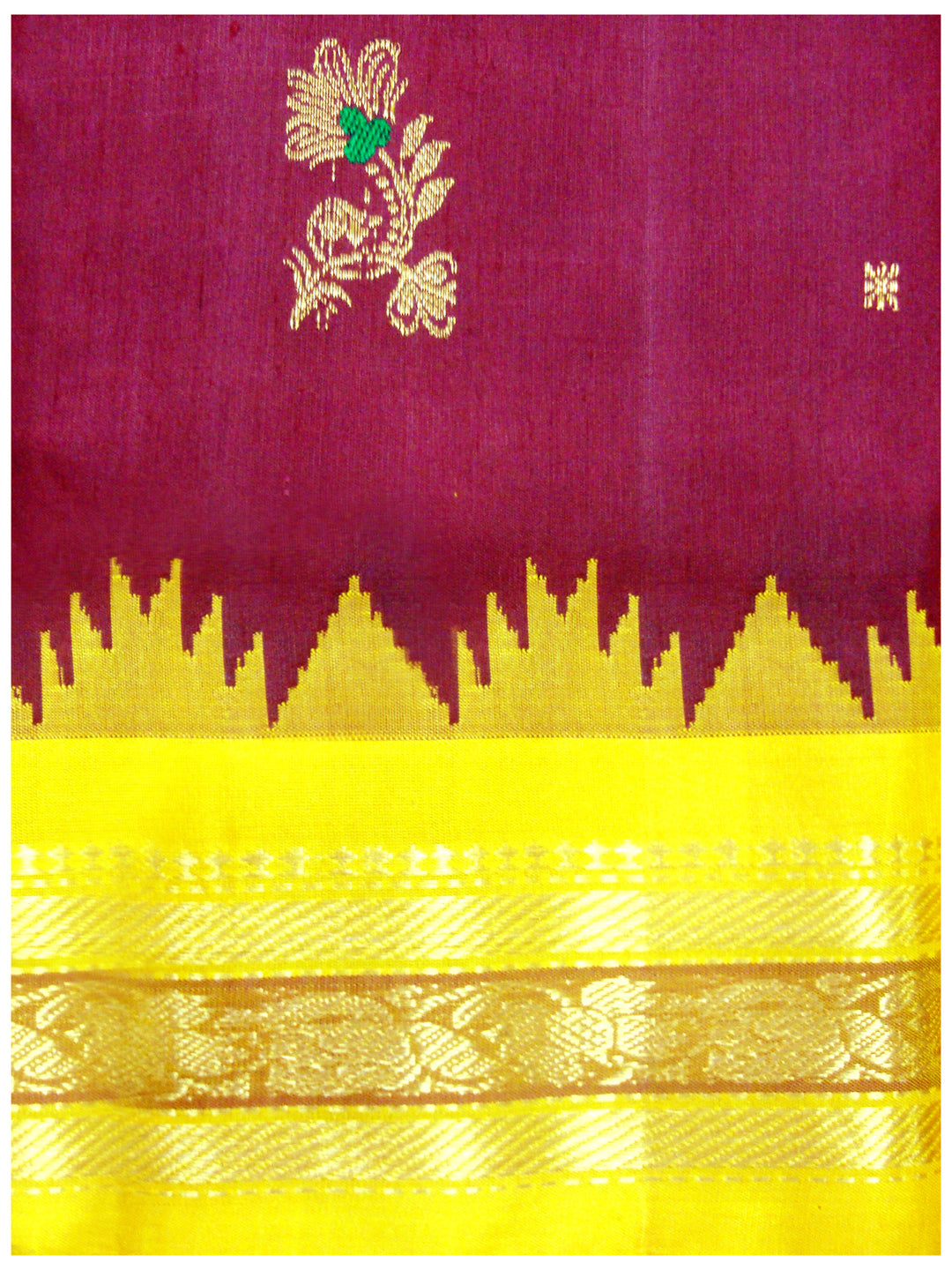 Kotthakota Pure Silk Saree Maroon Shade