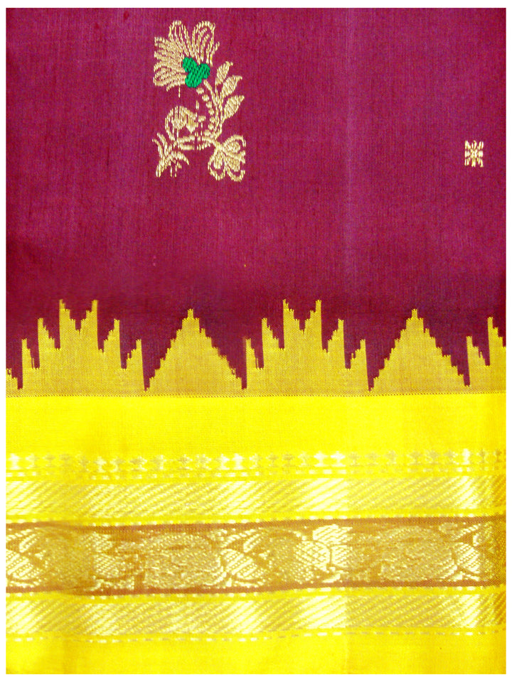 Kotthakota Pure Silk Saree Maroon Shade