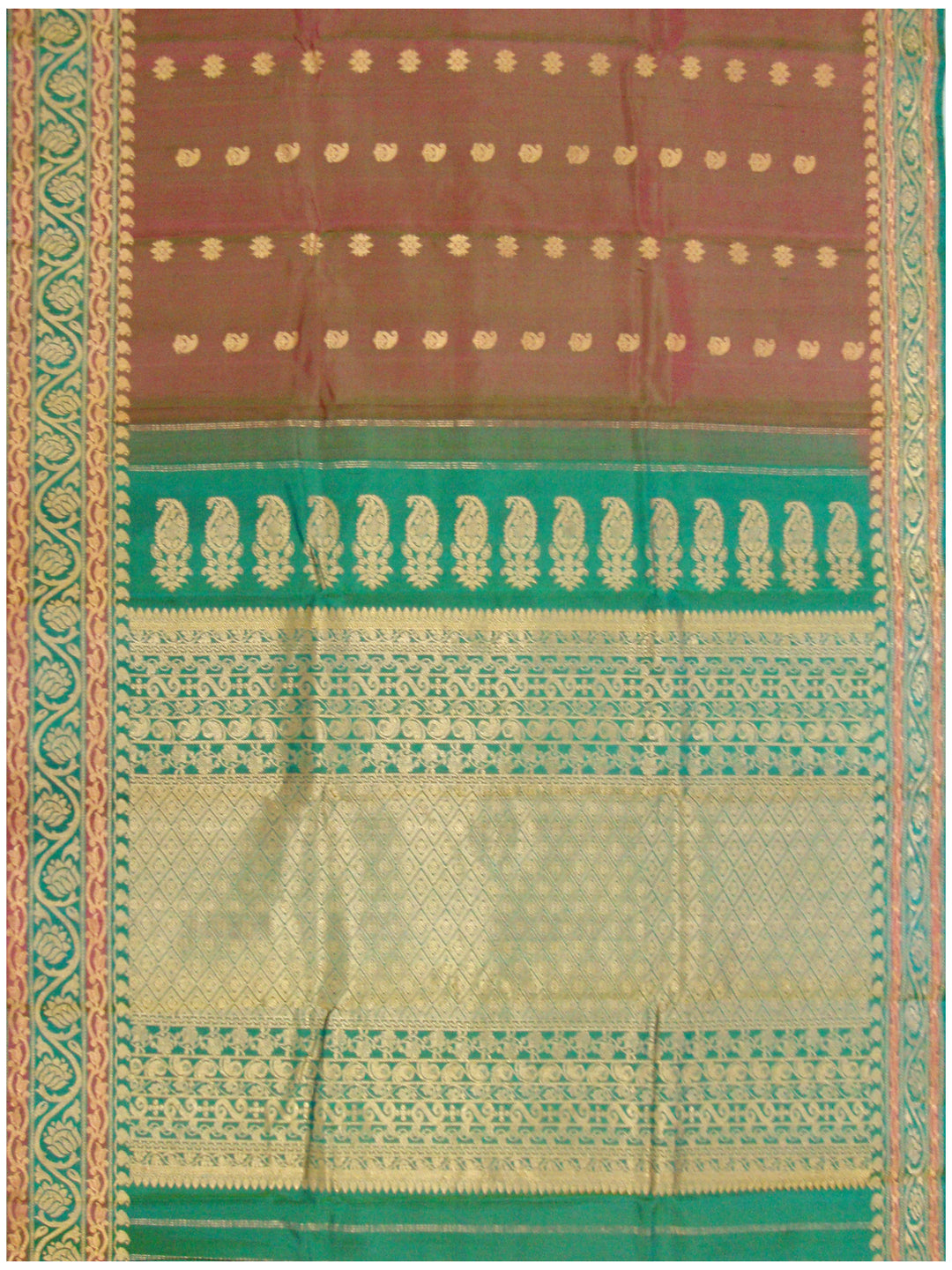 Kotthakota Pure Silk Saree Green