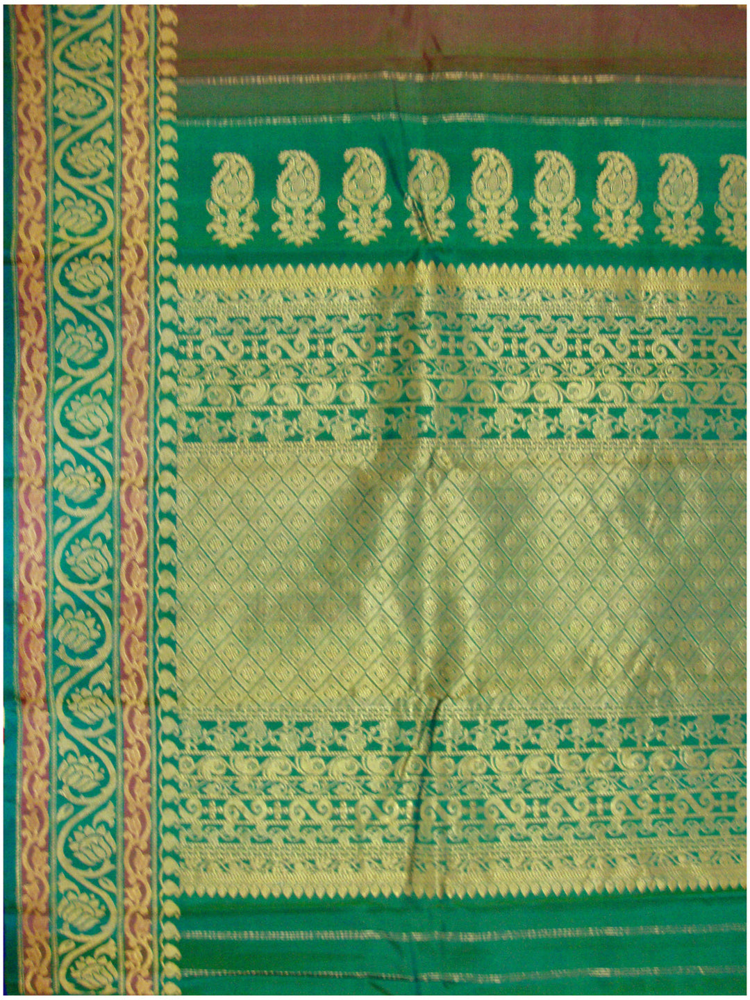 Kotthakota Pure Silk Saree Green