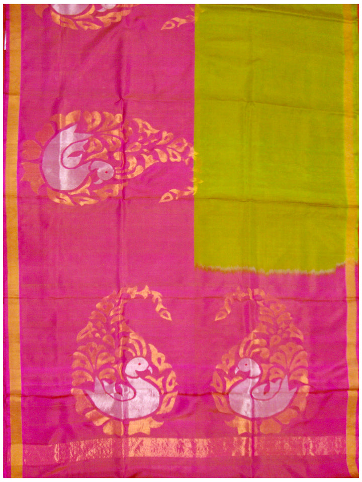 Venkatagiri pure silk Jamdhani saree Anchu buta design