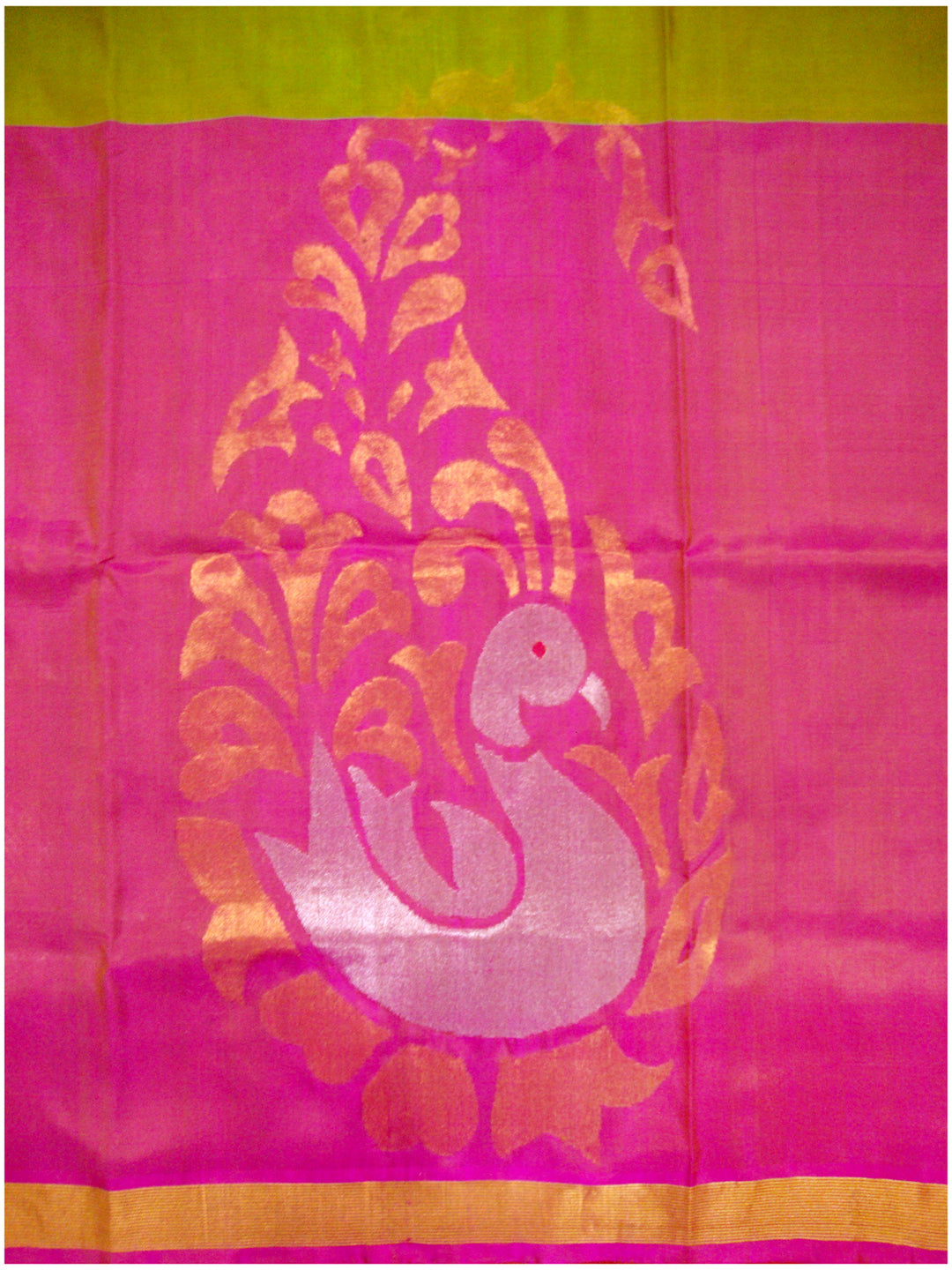 Venkatagiri pure silk Jamdhani saree Anchu buta design