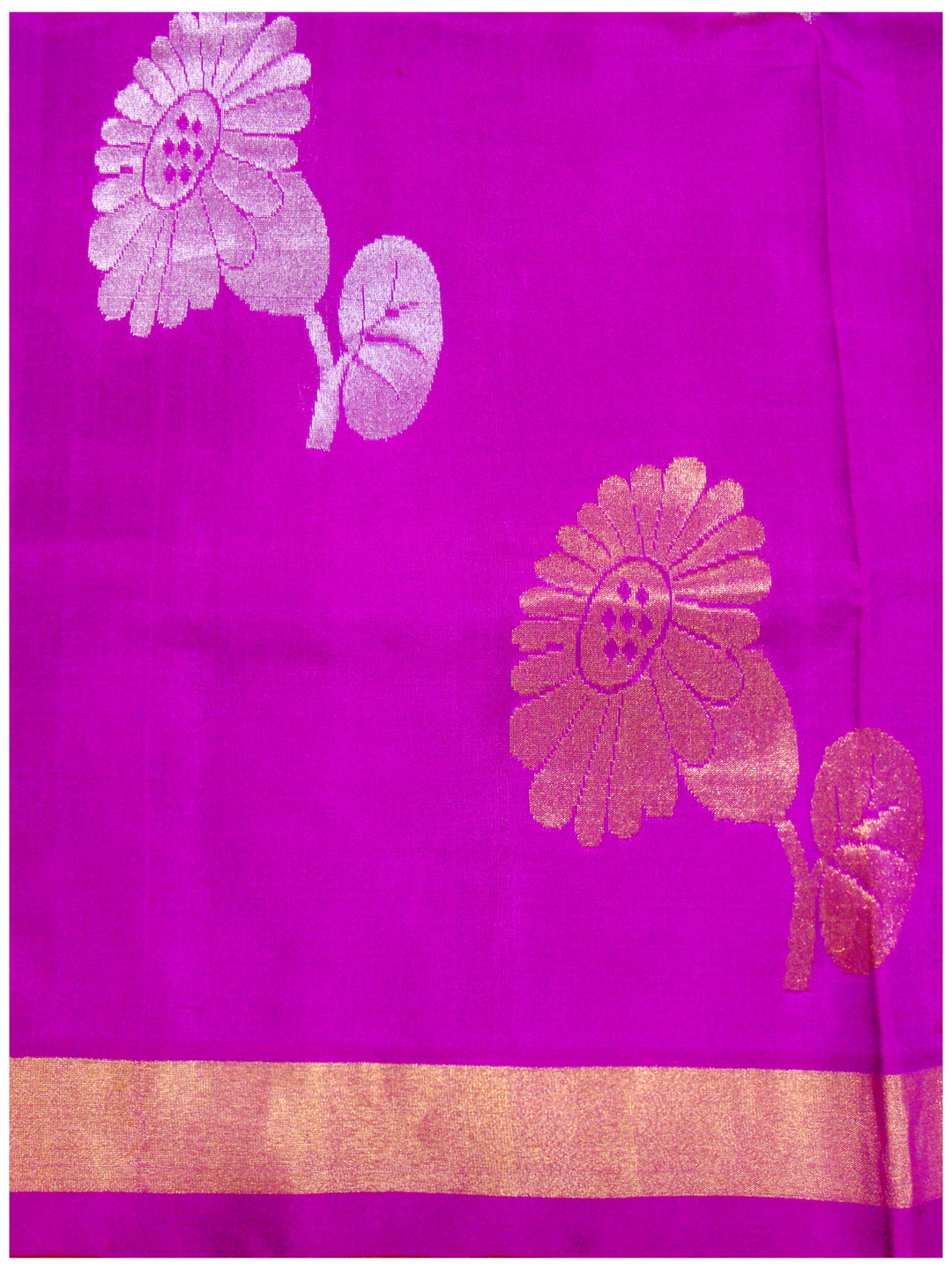 Venkatagiri pure silk Jamdhani saree Light Magenta Shade