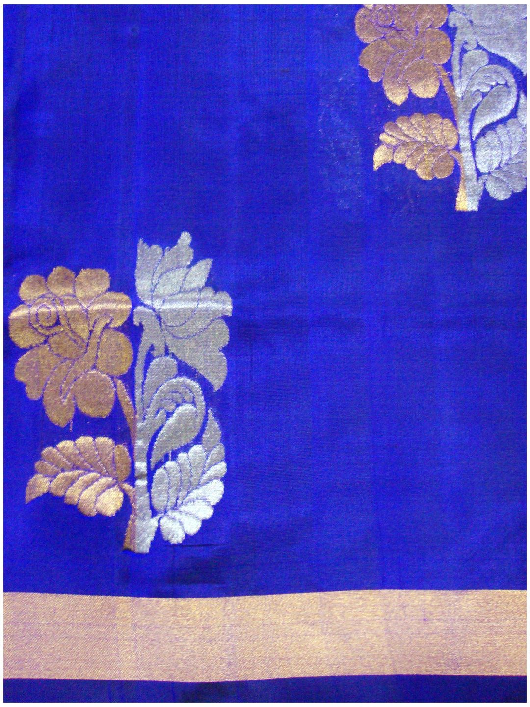 Venkatagiri pure silk Jamdhani saree Royal Blue