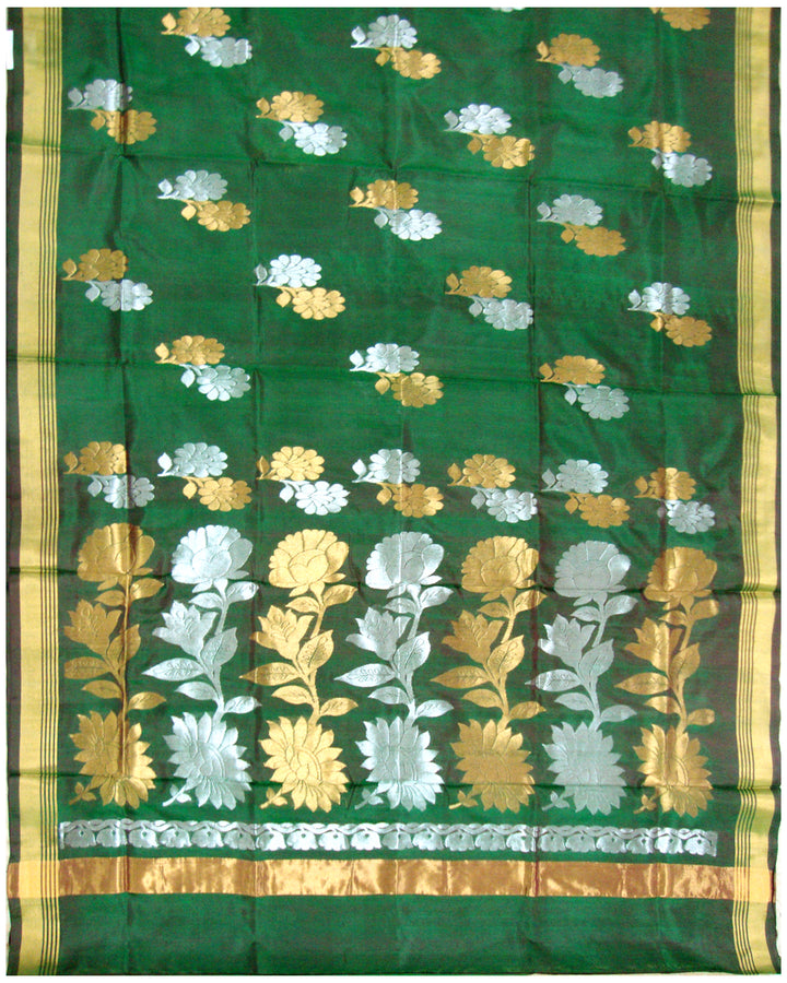 Venkatagiri Pure Silk Saree Green shade