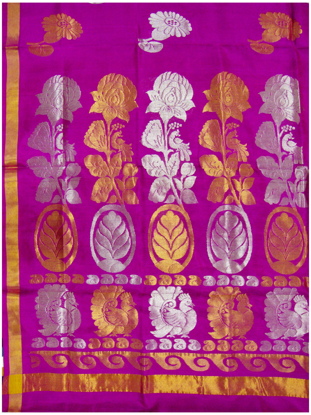 Venkatagiri pure silk Jamdhani saree Light Purple Shade