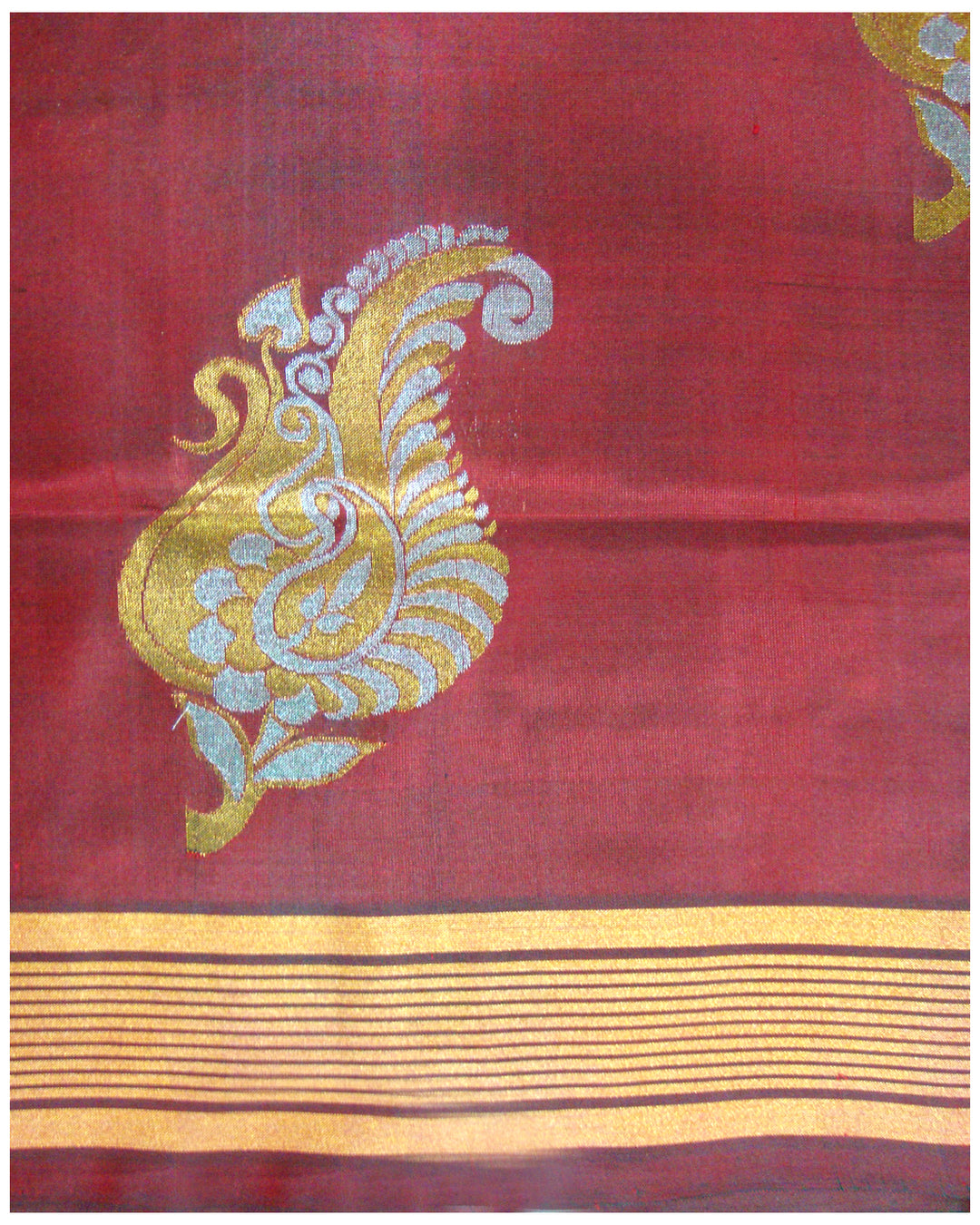 Venkatagiri Pure Silk Saree Maroon shade