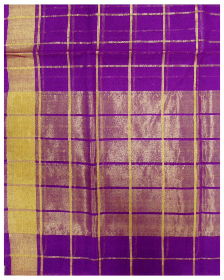 Venkatagiri Cotton saree Violet shade