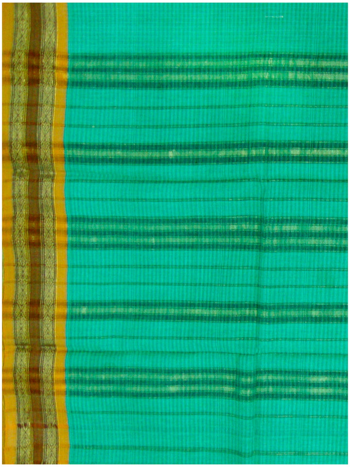 Narayanapet Cotton Saree Sea Green Colour