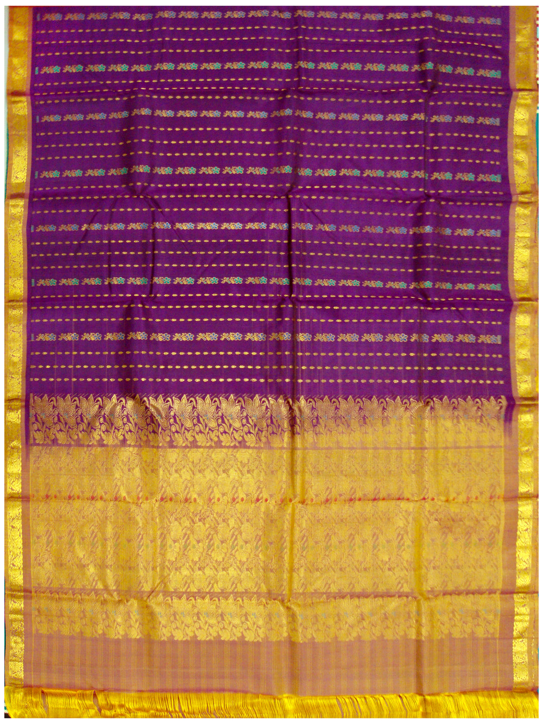 Dharmavaram Pure silk saree Magenta Shade