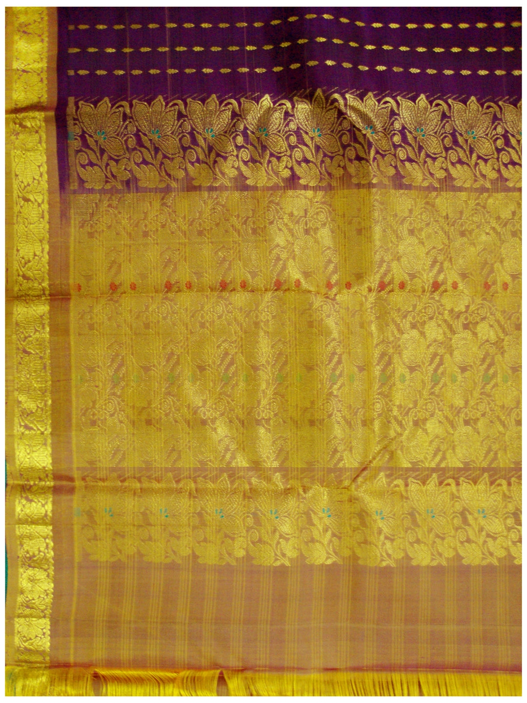 Dharmavaram Pure silk saree Magenta Shade