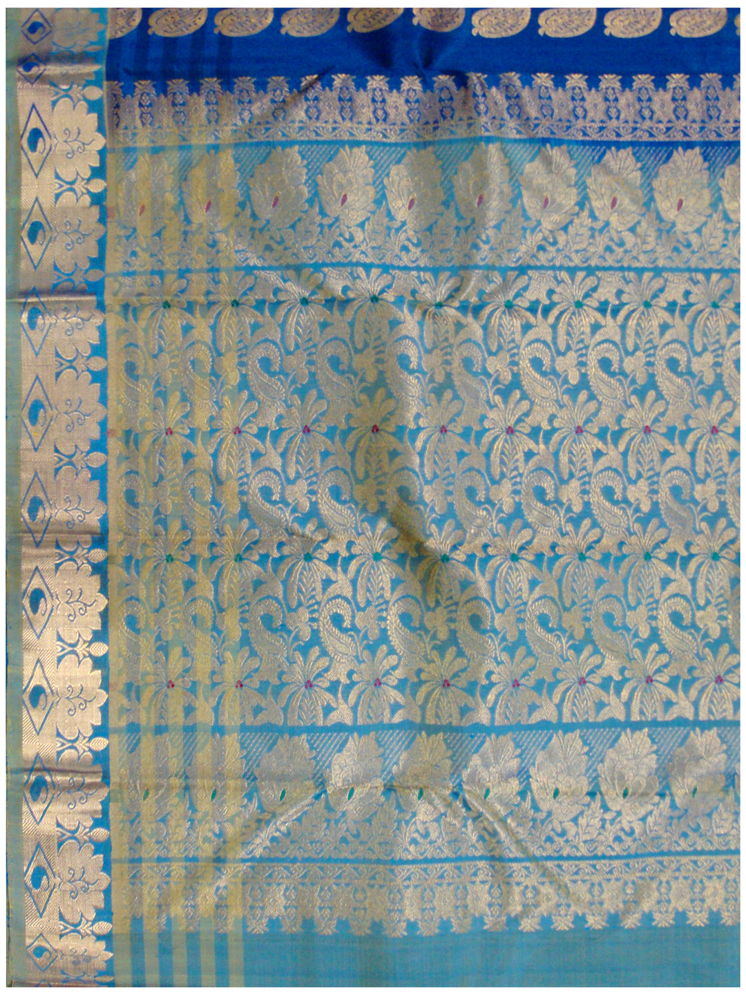 Dharmavaram Royal Blue Shade Pure Silk Saree