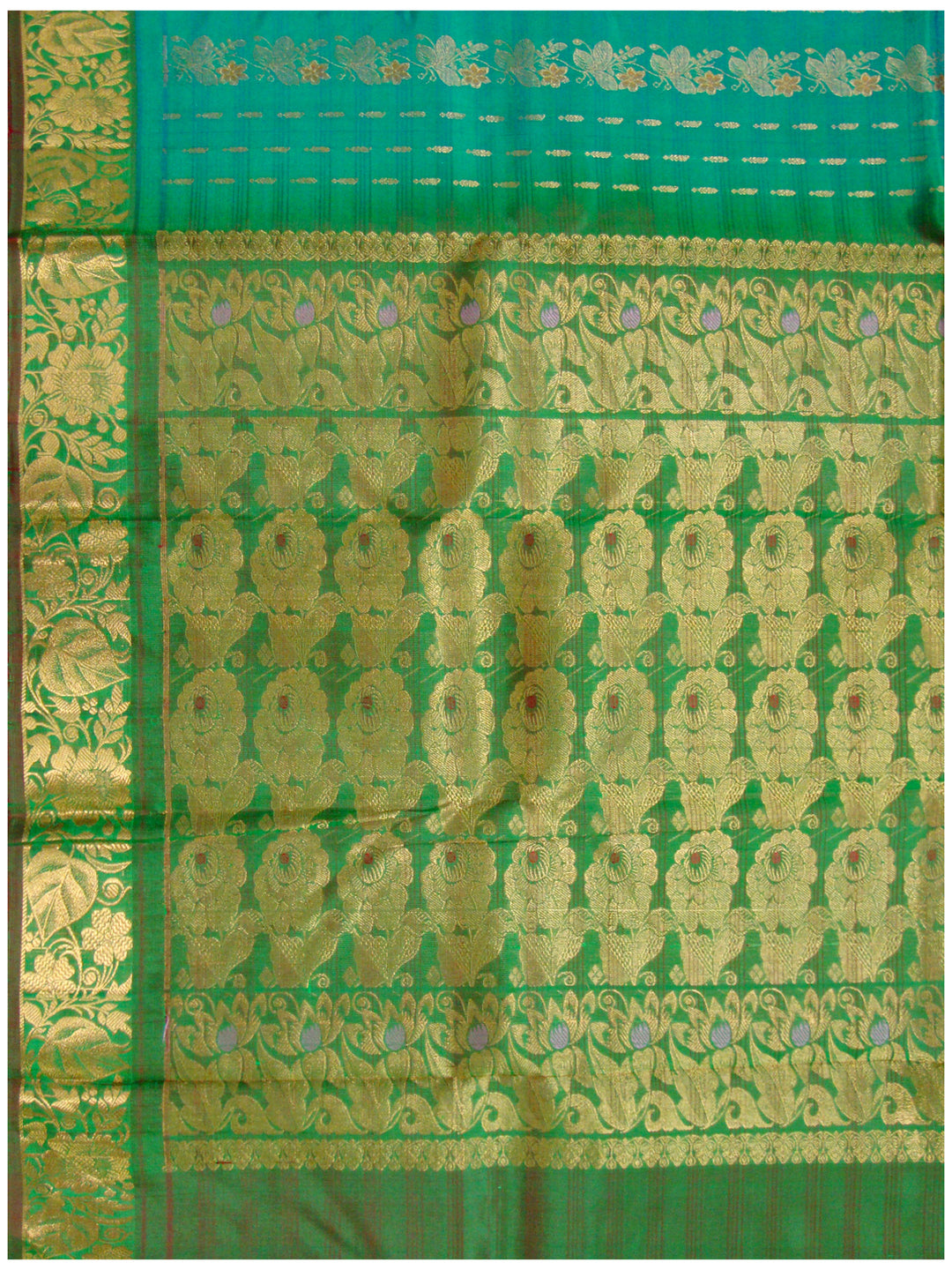 Dharmavaram Pure silk saree Ananda Blue shade