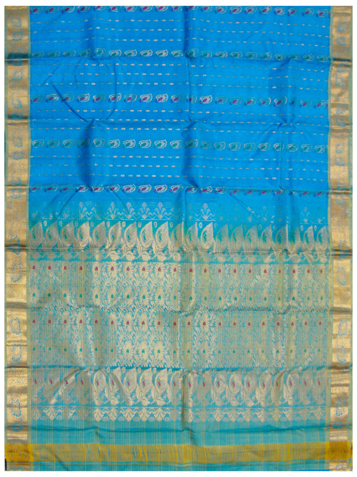 Dharmavaram Pure silk saree Light blue shade