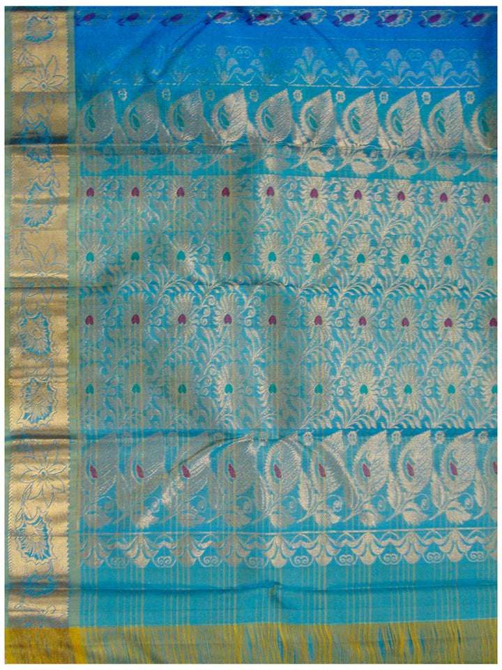 Dharmavaram Pure silk saree Light blue shade