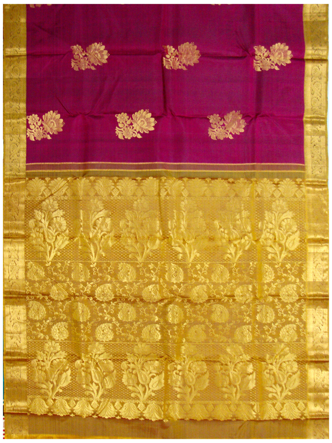 Dharmavaram Pure silk saree Purple