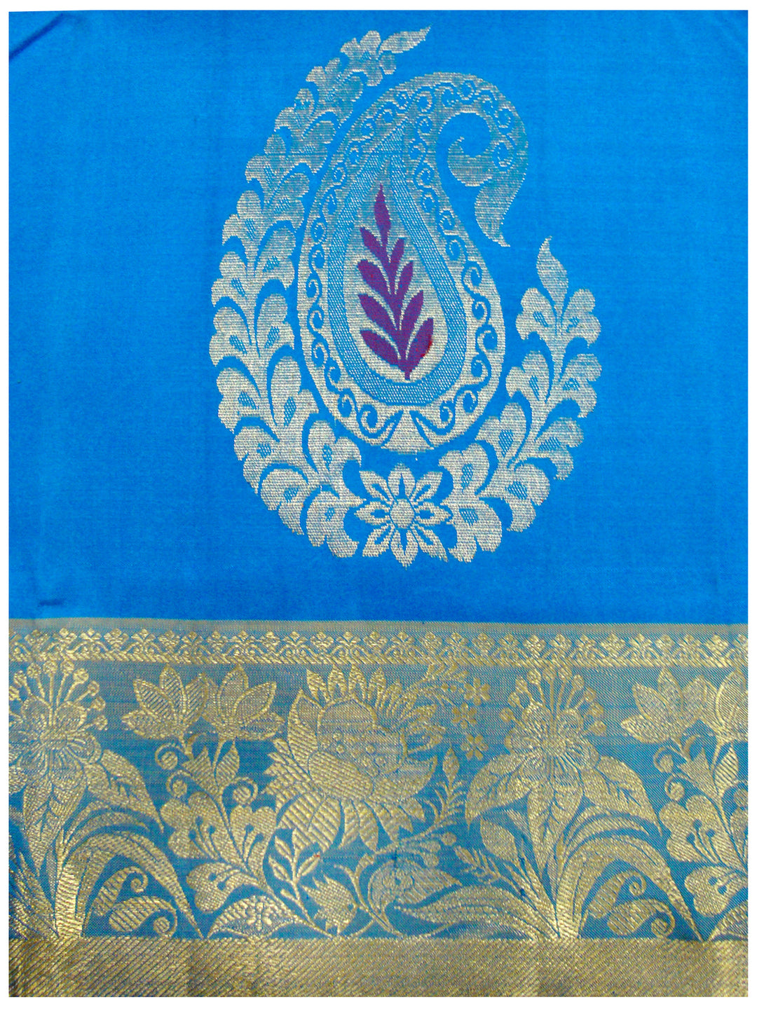Dharmavaram Pure silk saree Blue shade