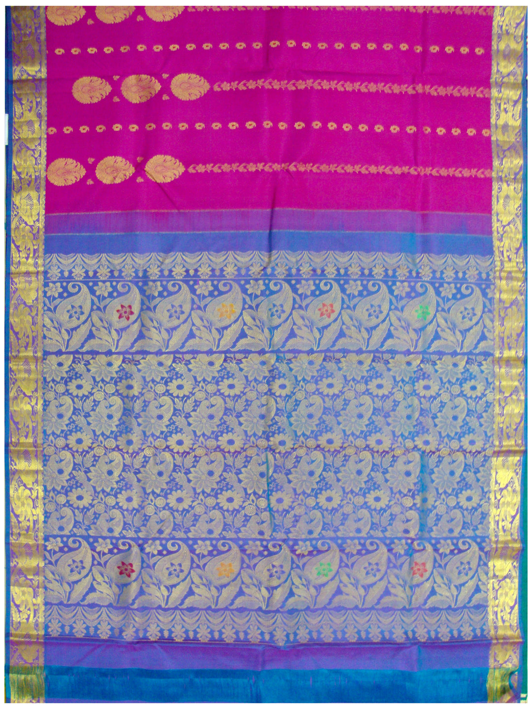 Dharmavaram Pure silk saree Rose Pink