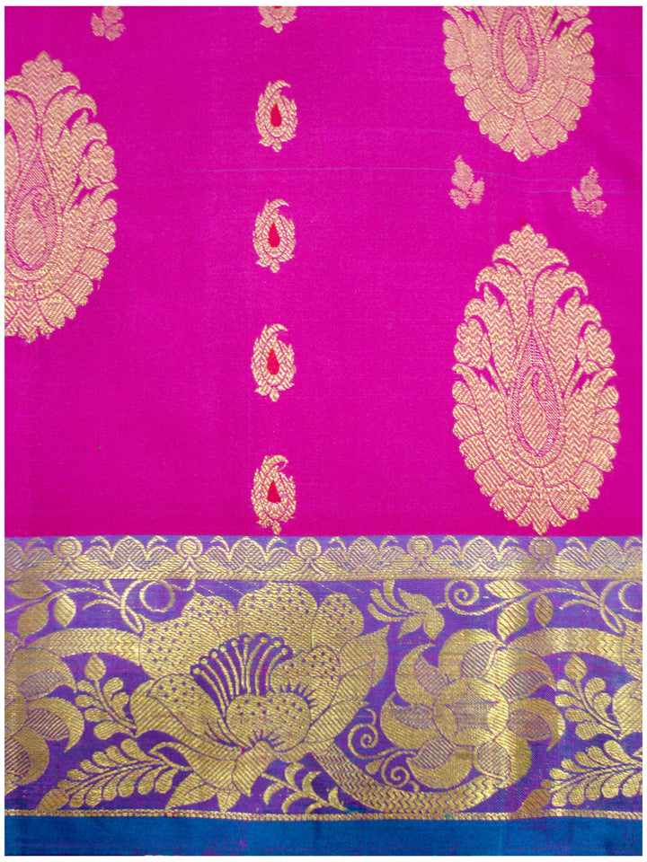 Dharmavaram Pure silk saree Rose Pink