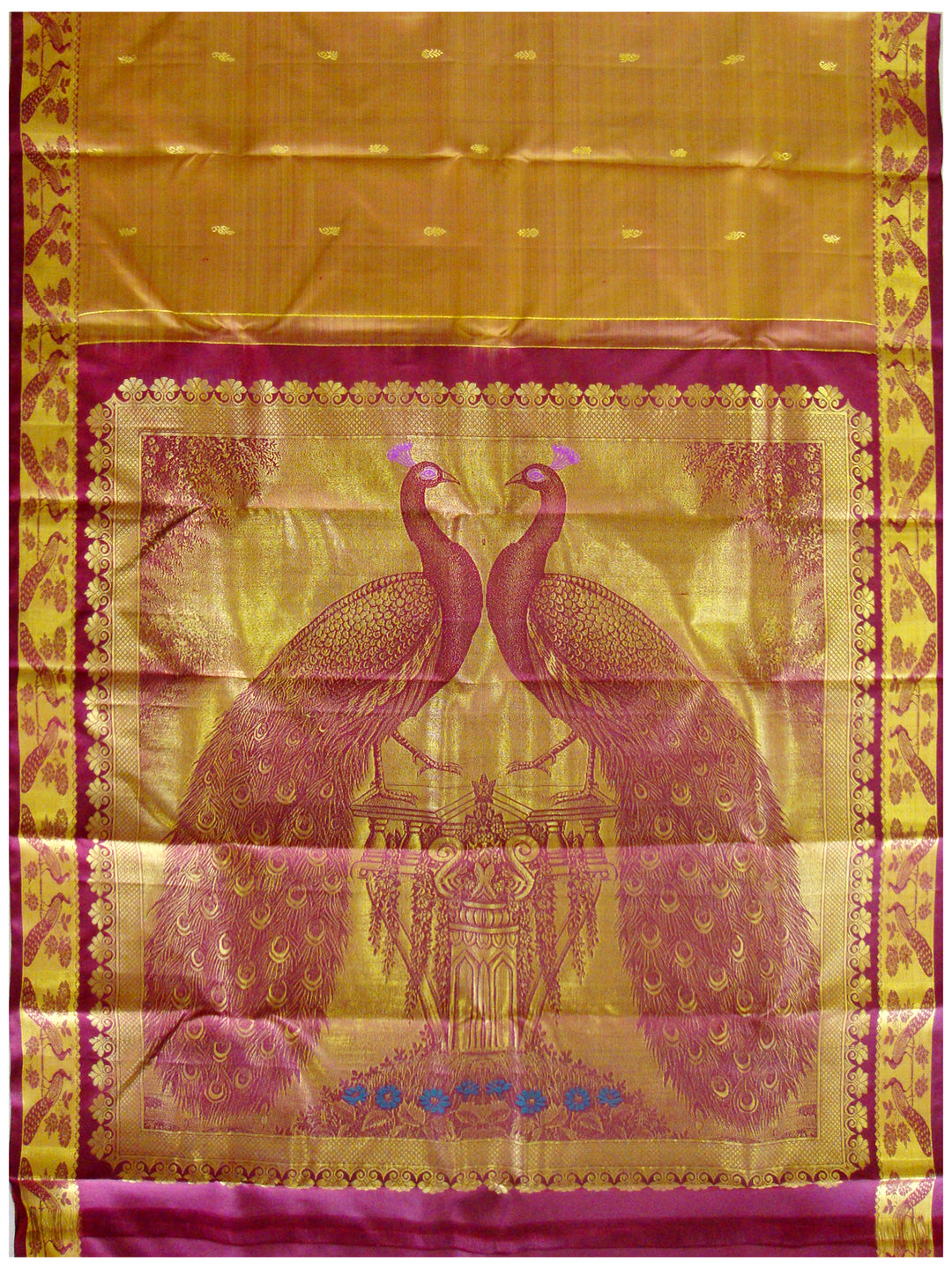 Dharmavaram pure silk Wedding saree