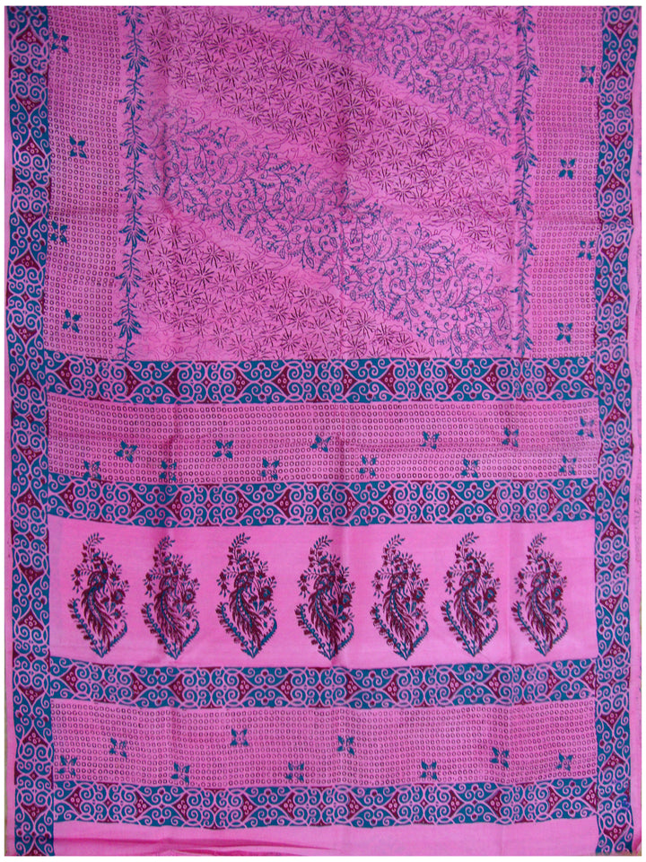 Printed silk saree
