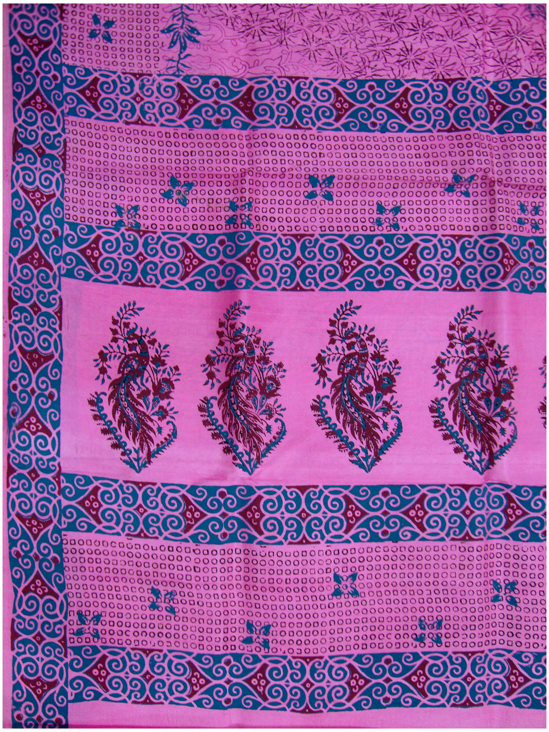 Printed silk saree