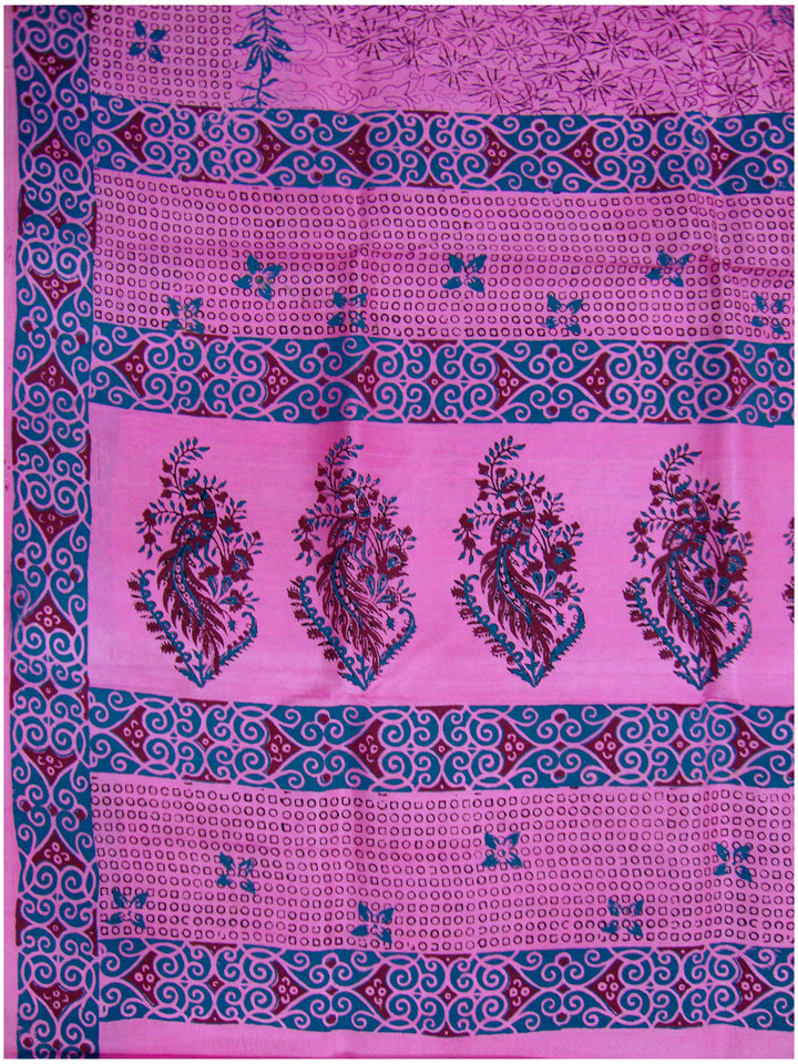 Printed silk saree