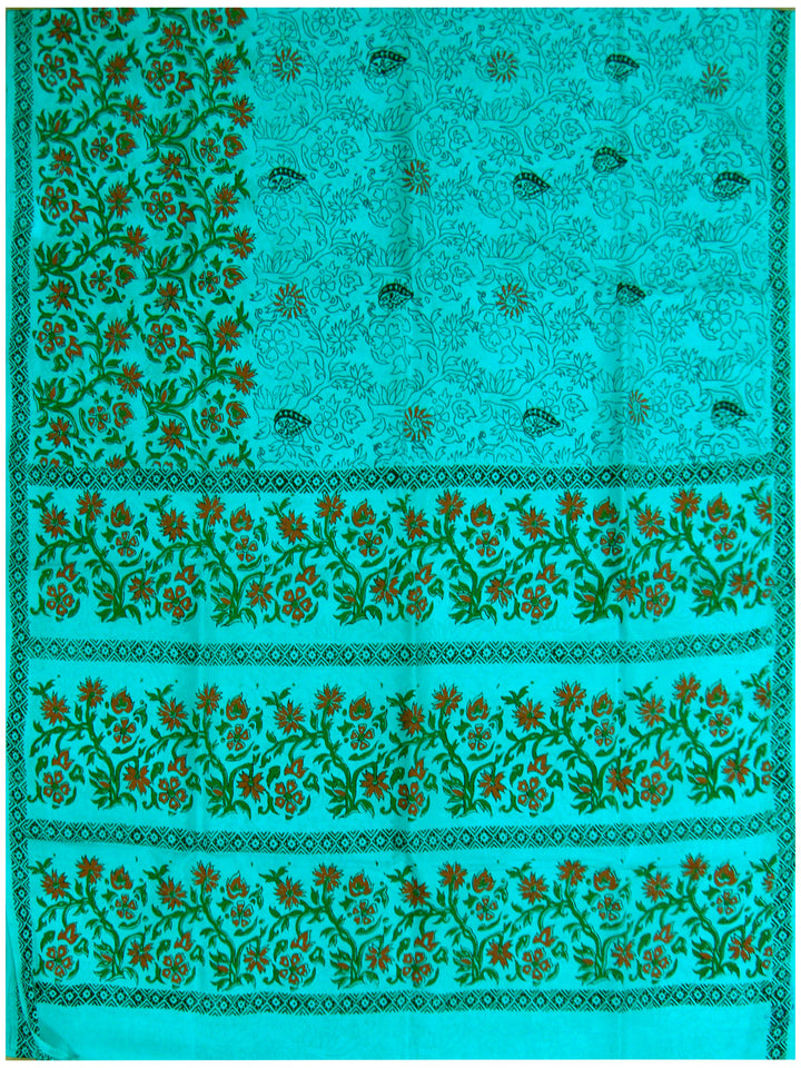 Printed silk saree