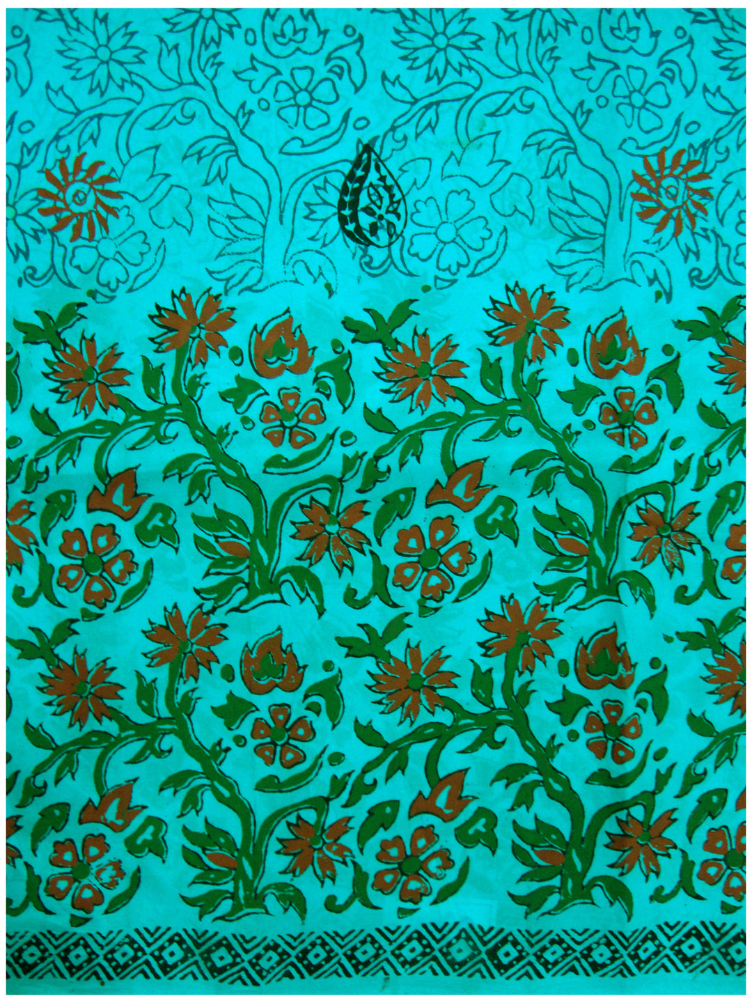 Printed silk saree