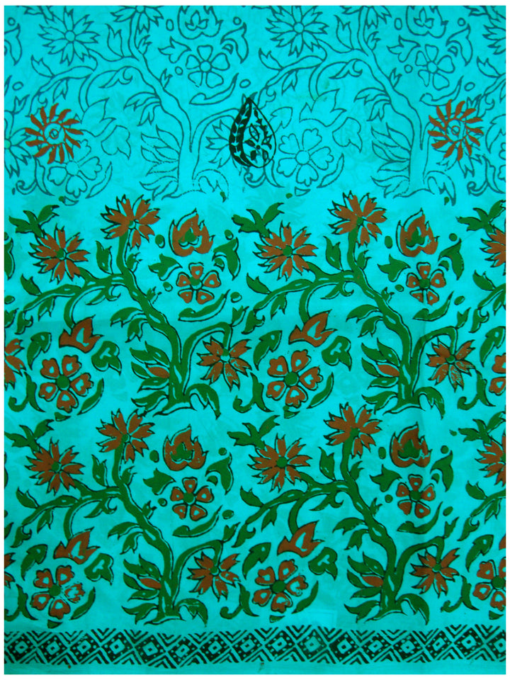 Printed silk saree