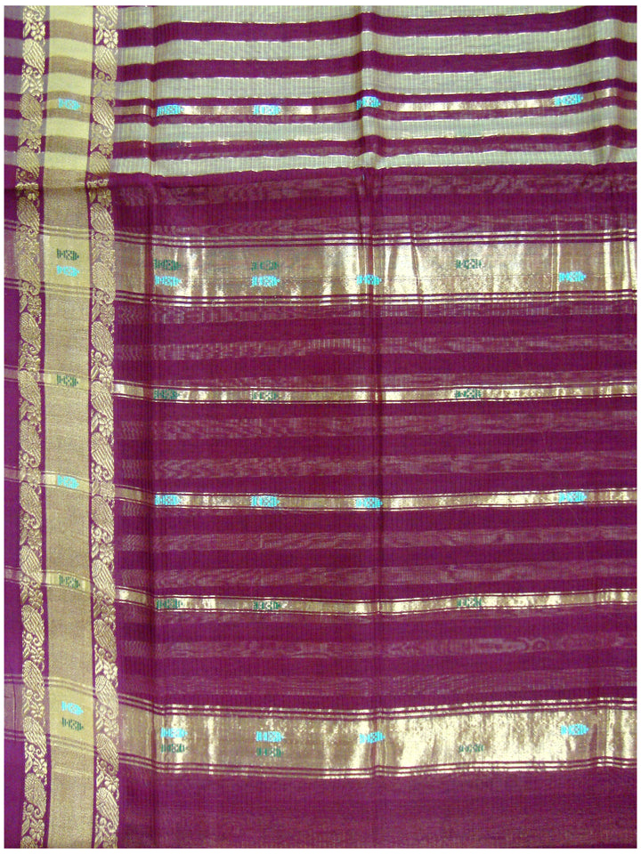 Rajahmundry Cotton Saree In Olive Green Shade