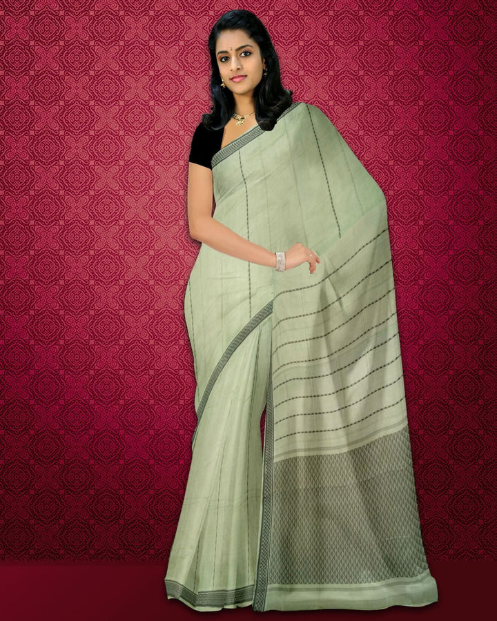 Rajahmundry Fancy Cotton Saree Slate Shade