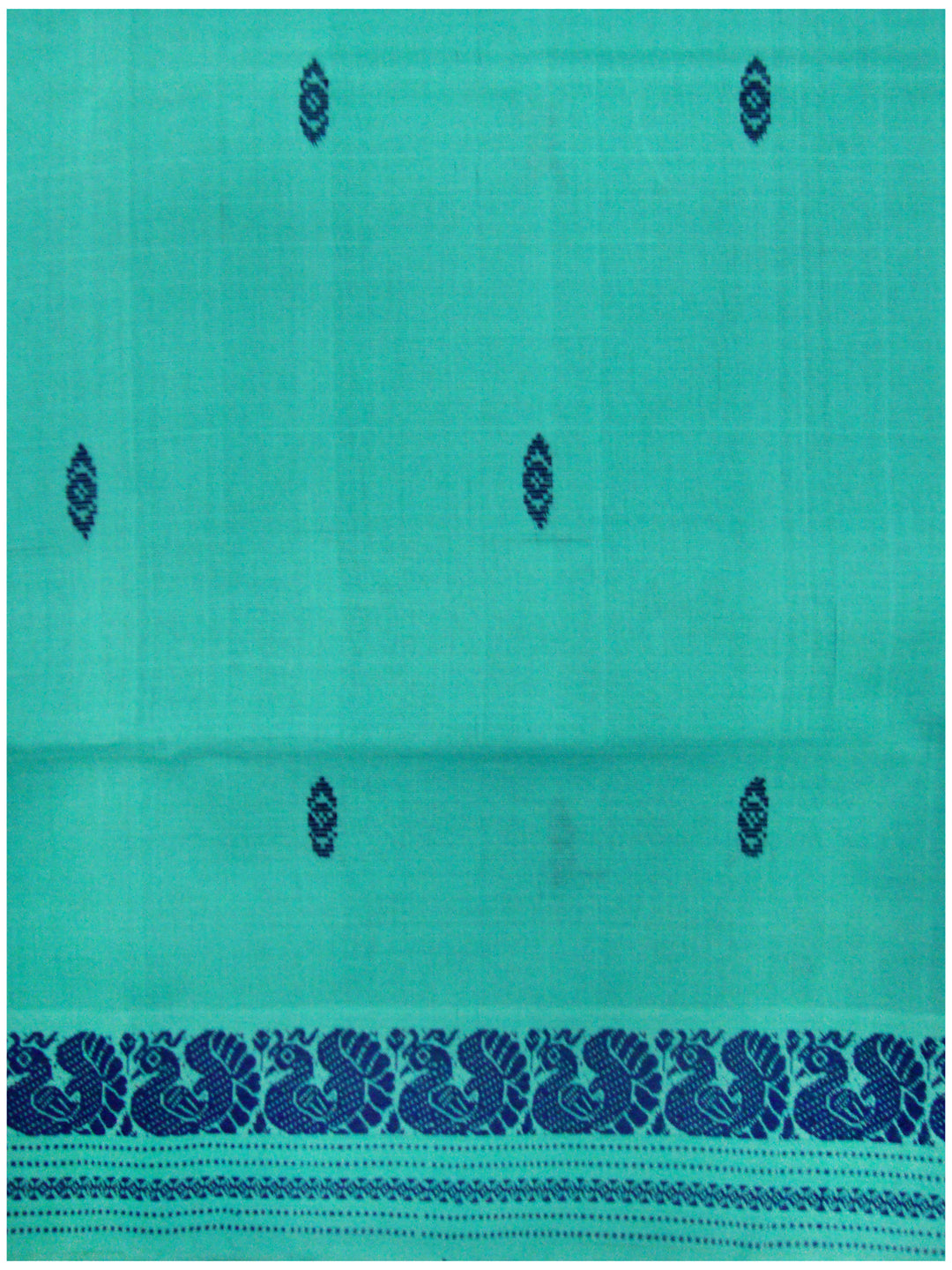 Bandar cotton saree Light Ananda Blue Shade