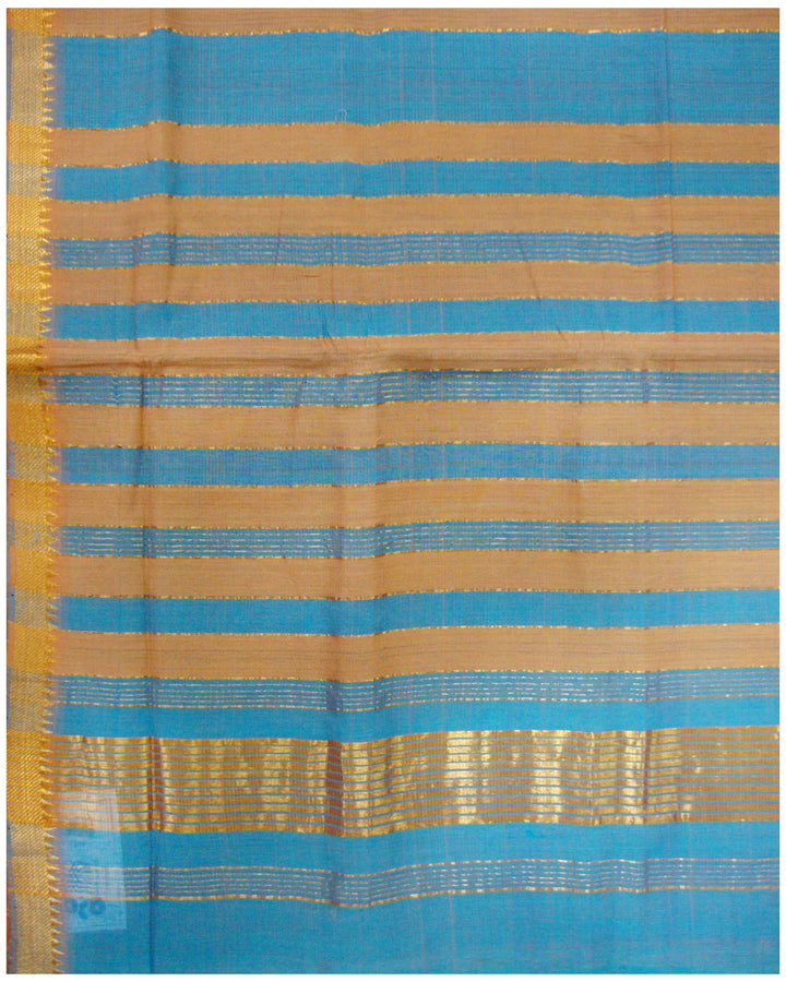 Mangalagiri Cotton saree Ananda Blue